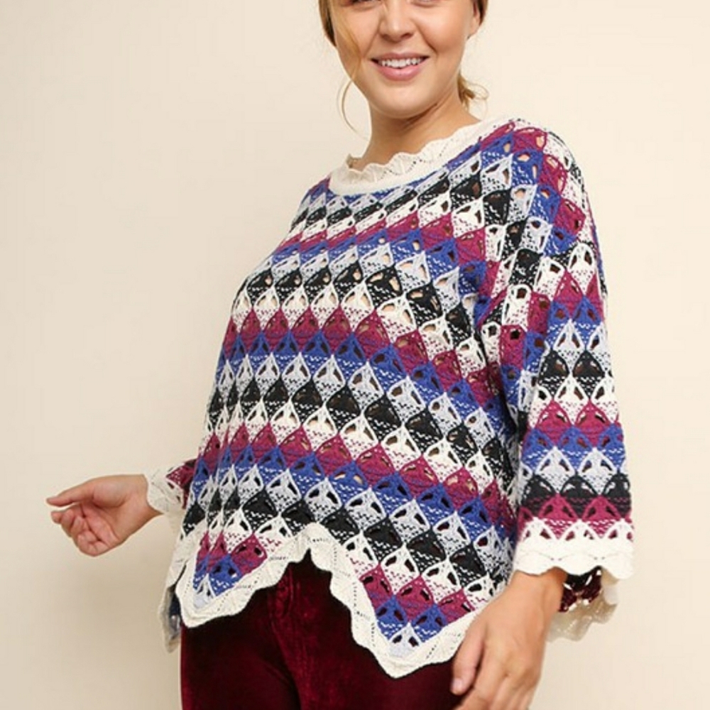 2/$45 NWT Knitted Bell Sleeve Sweater